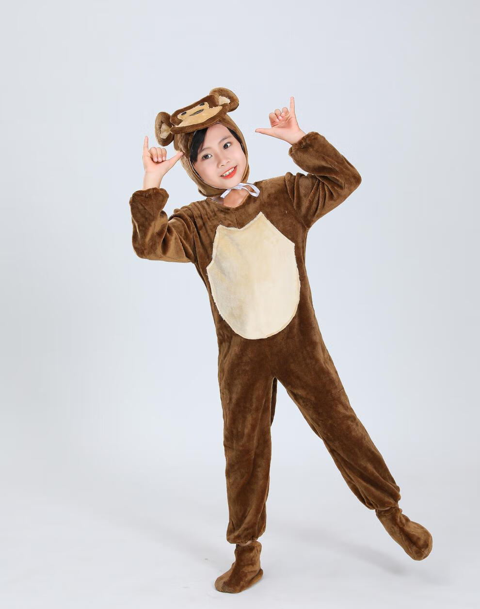 高端品质阅诗猴子演出服儿童猴子衣服动物幼儿园卡通舞蹈服小猴子表演