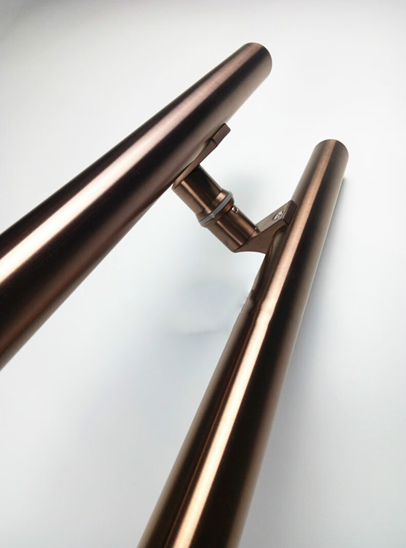 定制不锈钢大门拉手玻璃门把手玫瑰金拉丝黑色门把手酒店ktv木门拉手