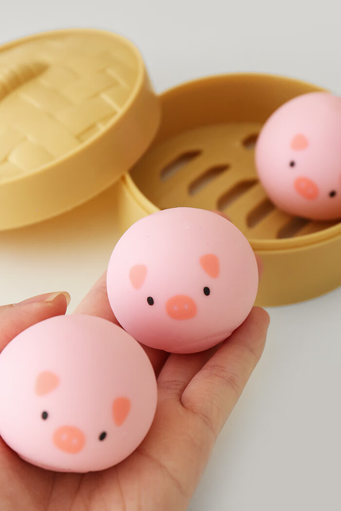 杂啊仿真年夜饭小笼包软萌解压神器捏捏乐学生减压发泄逼真包子抖音网