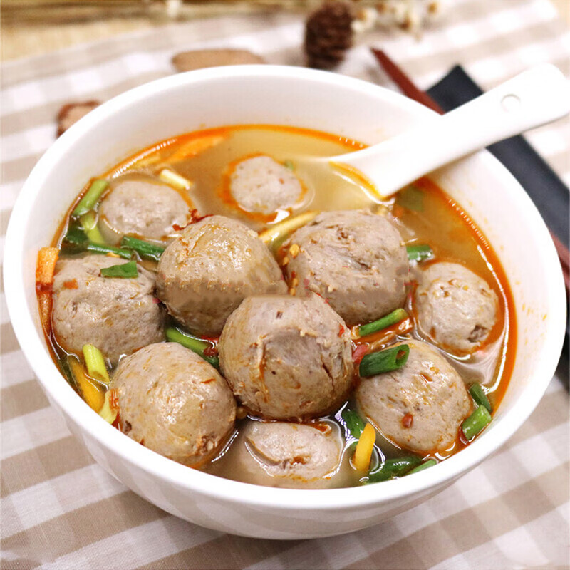 撒尿牛丸安井带馅牛丸麻辣烫关东煮火锅酒店饭店丸子冷冻品食材