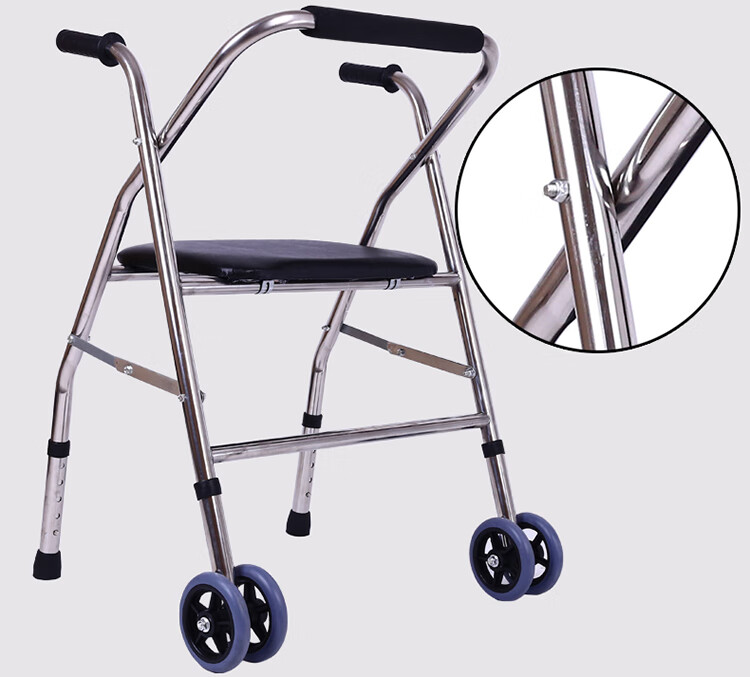 康晟诺老年人助行器老人四角拐杖辅助行走器手推车代步车助步器出行