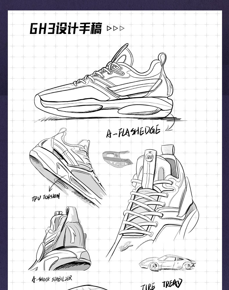 海沃德3复活节安踏篮球鞋男鞋氮科技2022春季新款gh3低帮实战运动鞋
