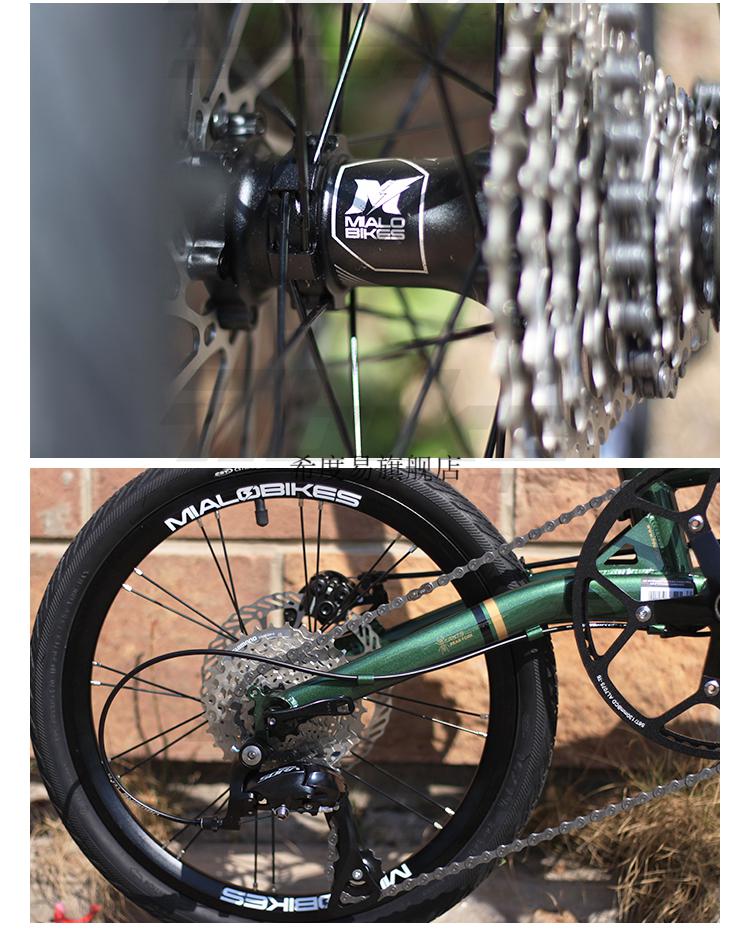 77bike fnhon风行fgd 1618 1611gust碟刹349 折叠自行车铬钼钢闪电