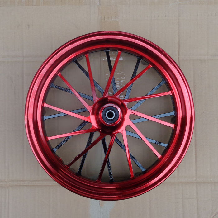 12寸 电摩改装 前轮毂 鬼火战速 小龟王 电动车 m3m5 小猴子 怪兽前轮