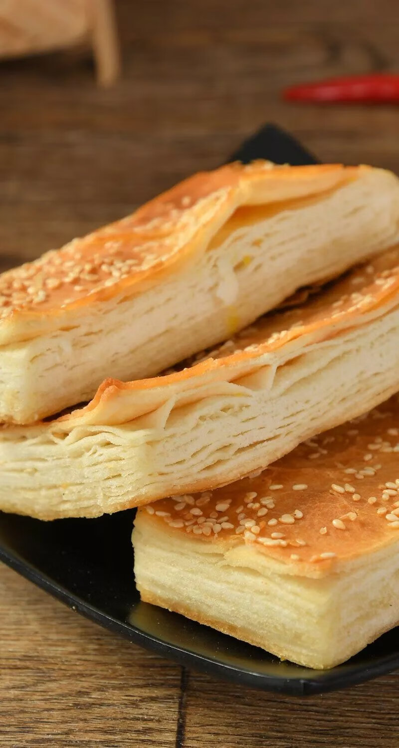 山东面食芝麻吊炉小烧饼千层饼缸贴烤饼肉夹馍白吉馍早餐速食馒头