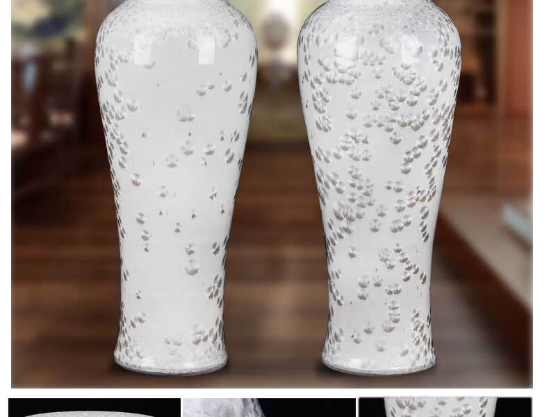 瓷工宅景德镇陶瓷结晶釉1米落地大花瓶居家客厅装饰现代大号礼品大