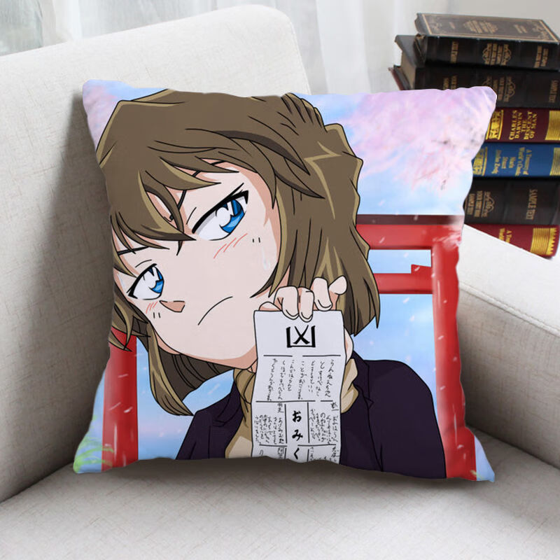 名侦探柯南抱枕灰原哀抱枕高清图案动漫二次元玩偶床枕头睡觉靠枕靠垫