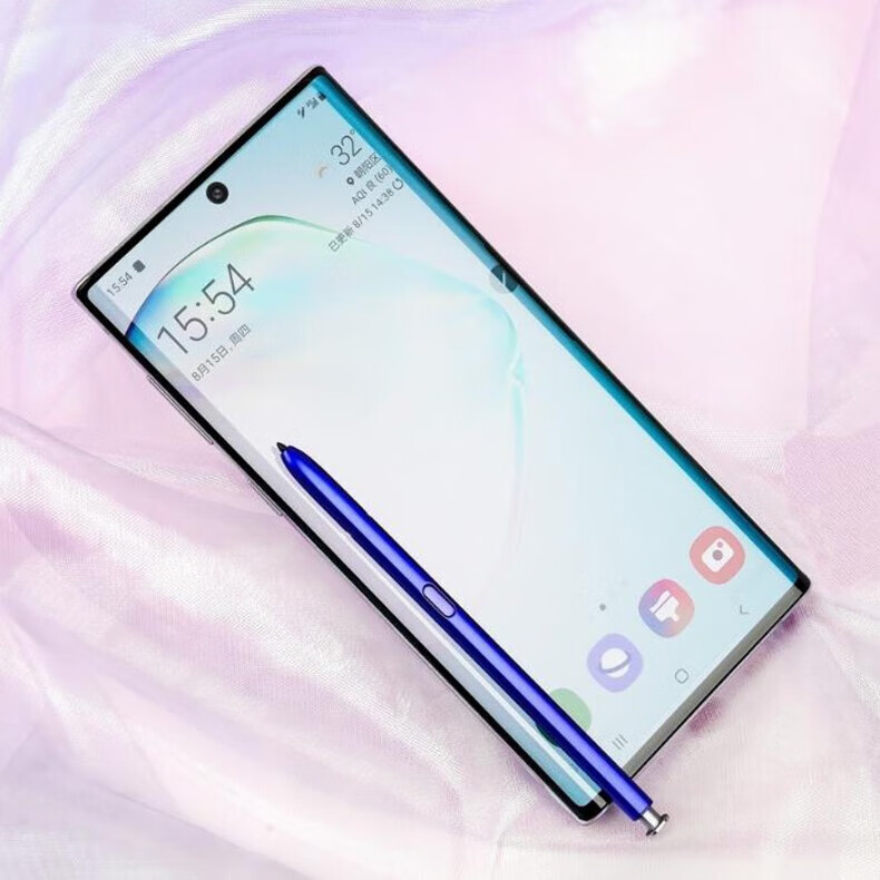 samsung/三星 galaxy note10  5g通国行双卡曲屏手机 note10密斯白4g