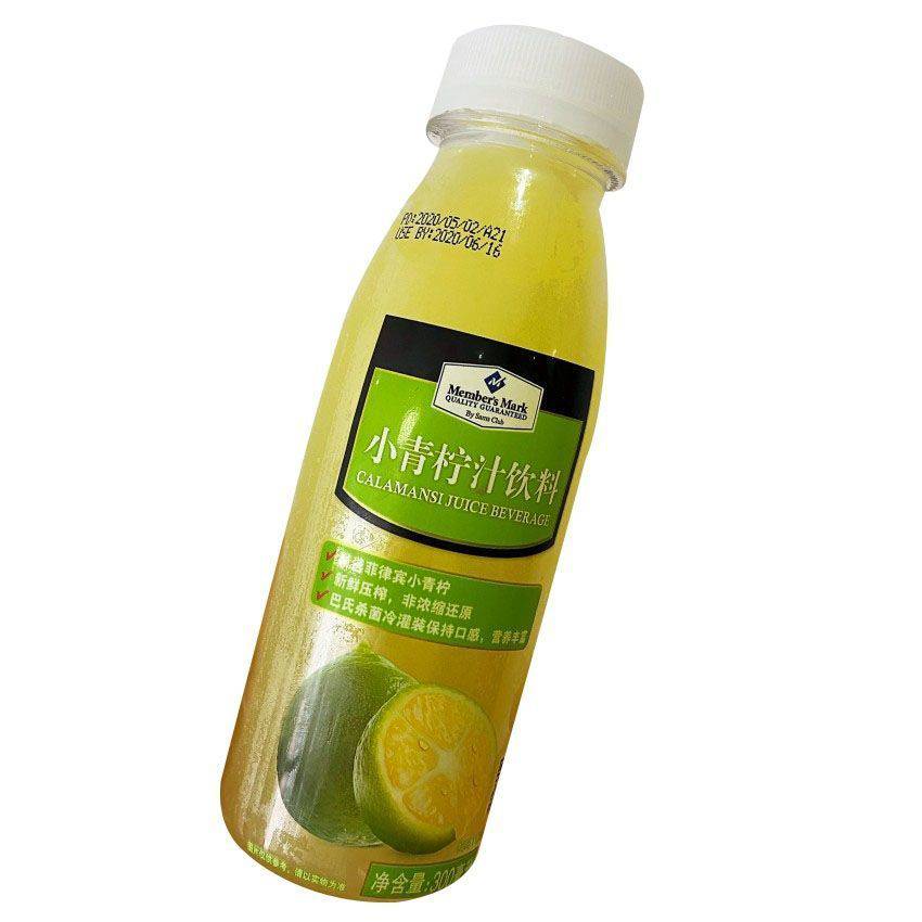 山姆小青柠汁 members mark 300ml 柠檬 果汁 小青柠300ml*4瓶【图片