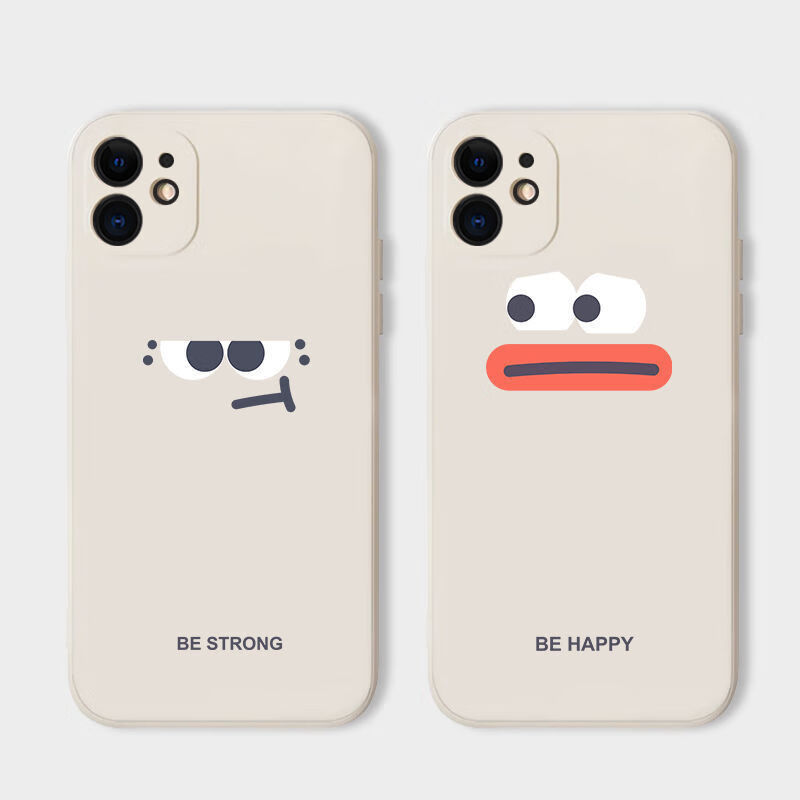 promax超薄防摔xs/11新款6/7/8p 直边古董白-搞怪歪t嘴 苹果6plus--5