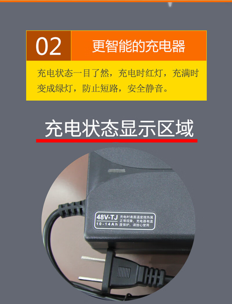 鋰電池電動車充電器48v12ah專用原裝麥克風卡農頭48v2a雅迪原裝48v3a