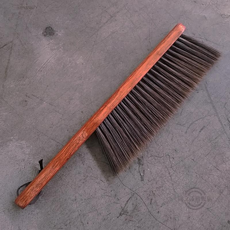 鸡翅木扫床刷子软毛卧室床上床刷大号长柄毛刷清洁刷鸡翅木直柄