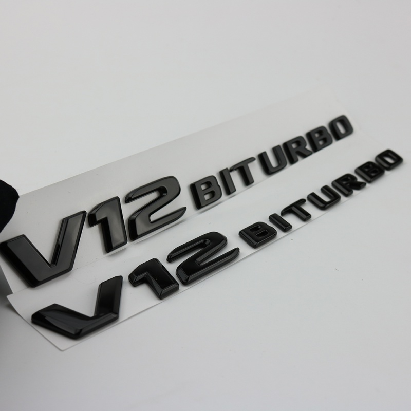 c63 e63 c43 cls63 amg改装字标后尾标车贴 v12 biturbo一对