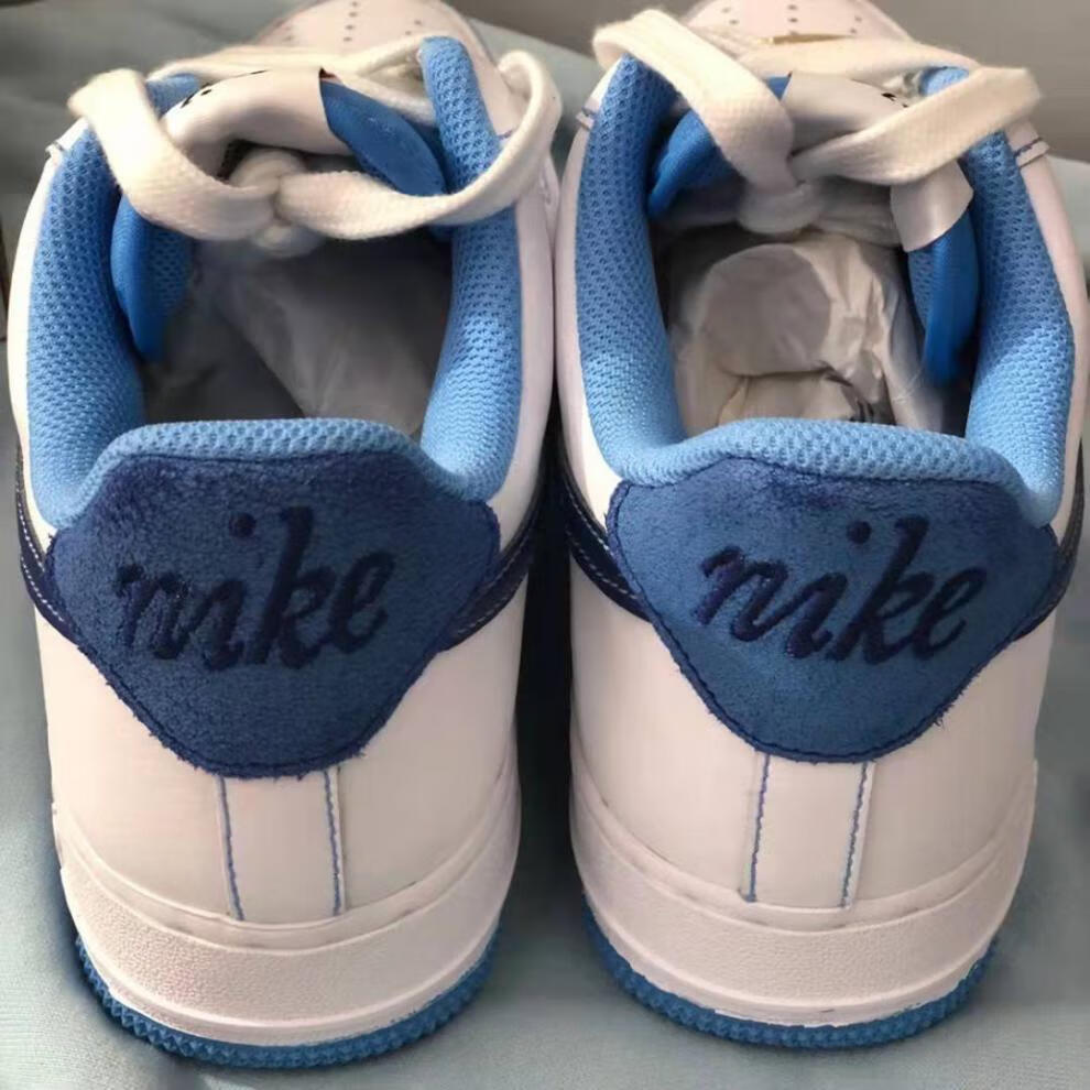 【官方旗舰】高版本aj af1空军白蓝缝线男女款休闲百搭运动低 白蓝 36