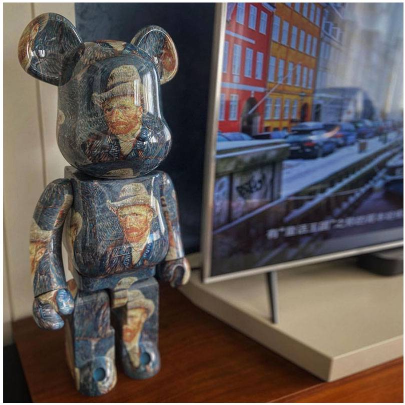 巴乔客1000%暴力熊积木熊客厅大号摆件潮玩偶公仔生日礼物新款 村上隆