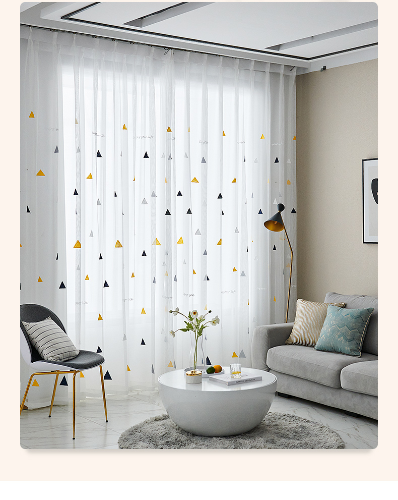 客厅窗纱窗帘2021年新款纱帘窗纱阳台纱遮光卧室隔断装饰蕾丝绣花白纱