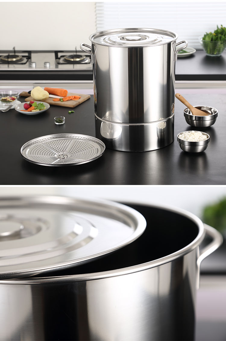 蒸饭桶304不锈钢蒸饭桶饭甑大小沥米饭蒸饭器饭甄子蒸锅家用商用