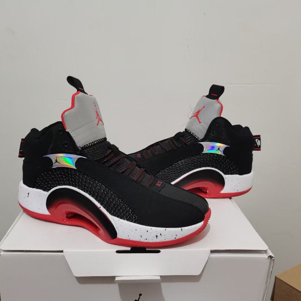 乔35代篮球鞋aj35紫禁之巅郭艾伦黑红双气垫战靴运动鞋 图七 39【图片