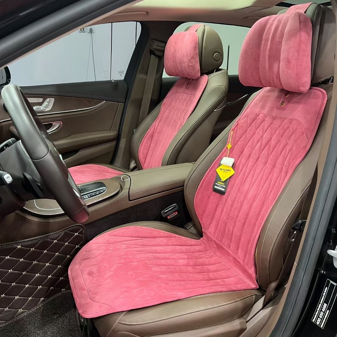 纽冠高品质乳胶汽车坐垫拉姆斯翻毛皮乳胶汽车坐垫四季通用饰濠品牌