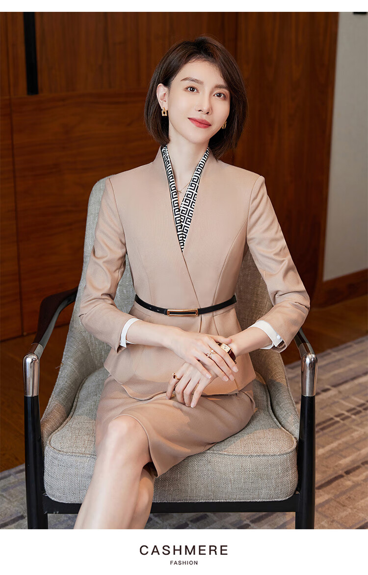 星级酒店前台工作服女高端南航空姐制服职业套装女裙女神范客服工装