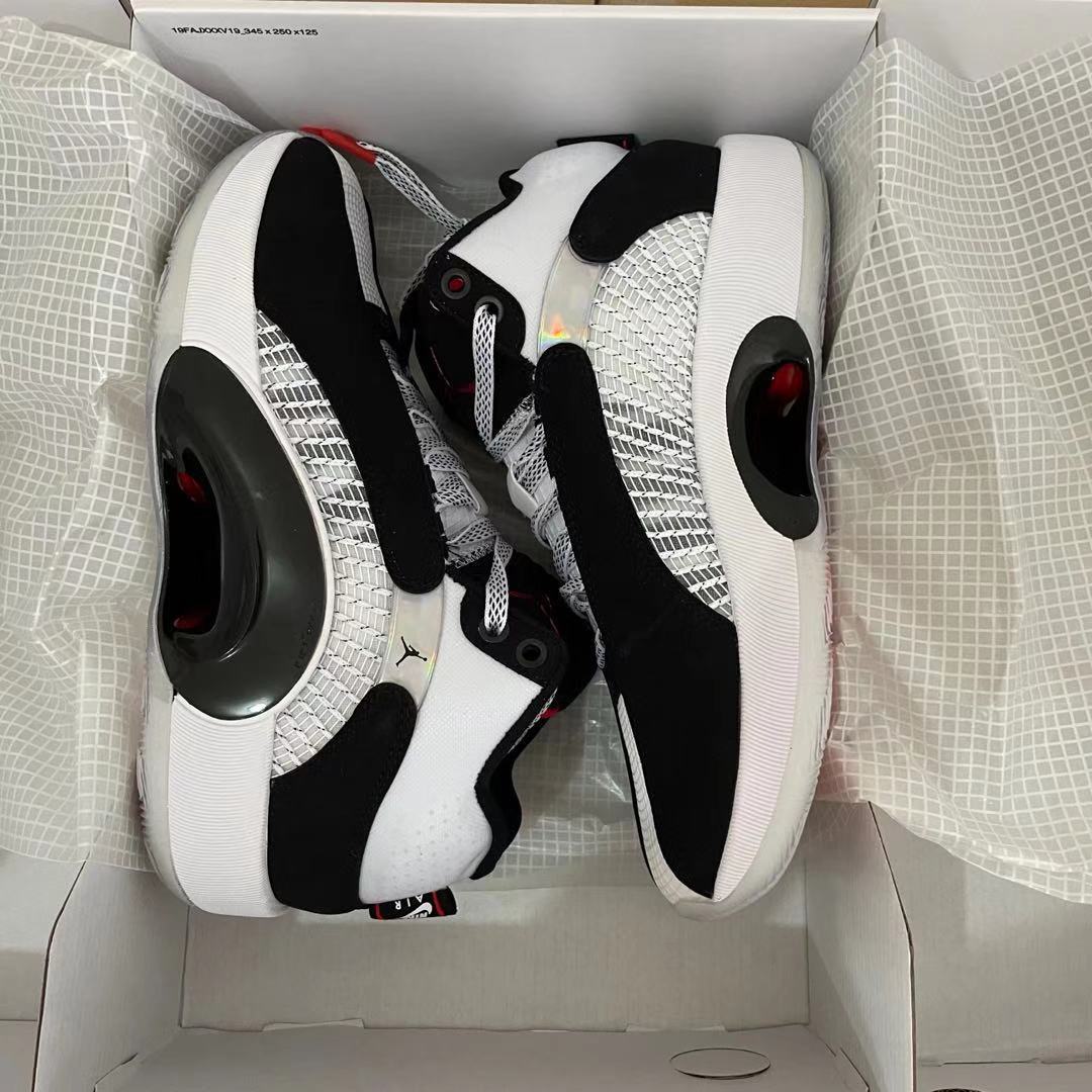 耐尅联名新款乔35代篮球鞋aj35紫禁之巅郭艾伦黑红男女双气垫战靴