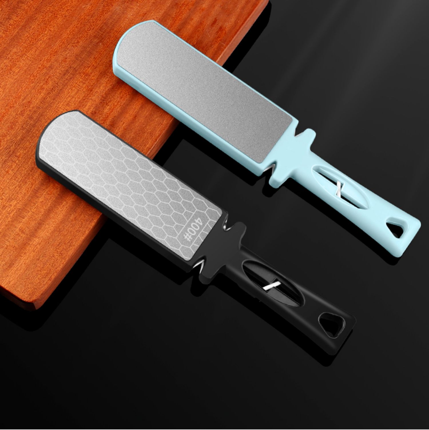 金刚砂磨刀石家用菜刀金刚石双面粗细棒快速双面磨剪刀器磨刀神器