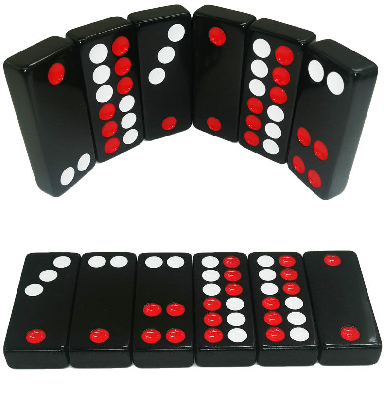 沧元牌九天九骨牌大号天九牌成人家用手搓推牌九顶牛广东排九牌皮盒版