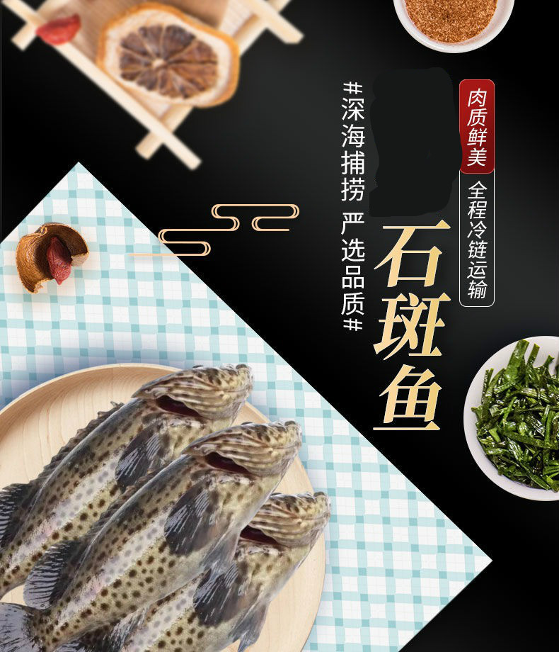 深海石斑魚肉質鮮嫩營養美味石斑魚冷凍珍珠斑魚龍膽老虎斑愛維溫妮2