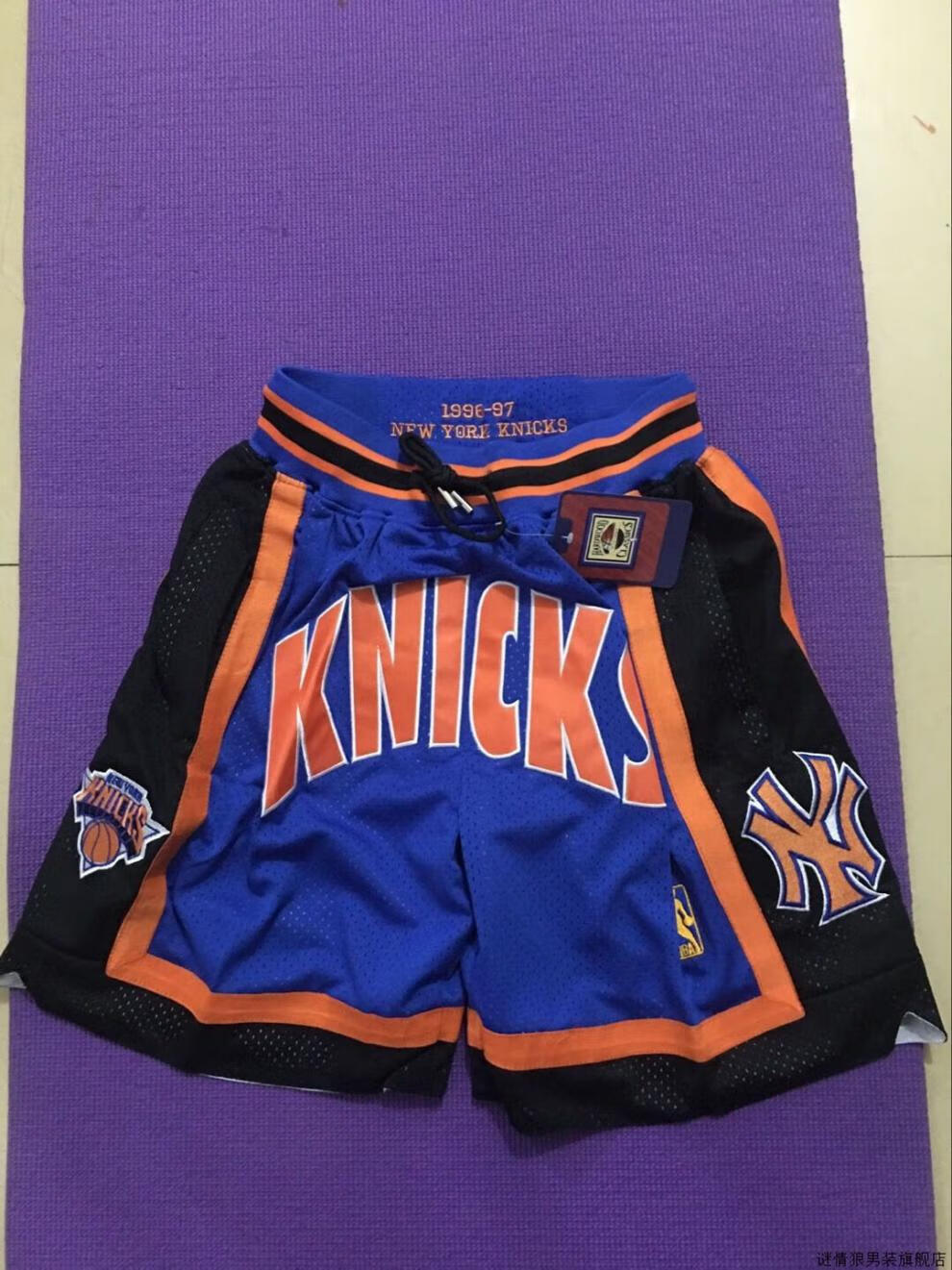 腾讯·体育nba骑士队76人密绣口袋裤尼克斯才全刺绣球裤国王热火掘金