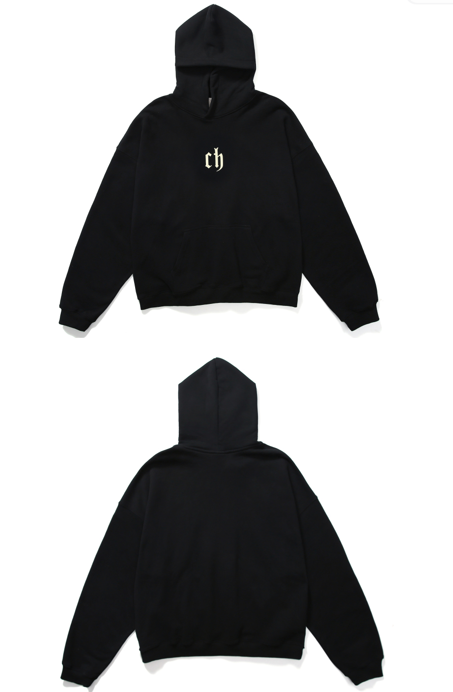 维络斯rc world ch卫衣基础款字母印花四色抓绒卫衣秋季男女同款