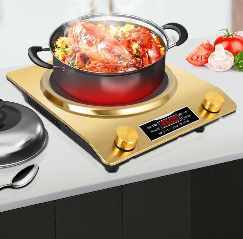 电磁炉家用凹面大功率3500w灶多功能一体锅节能防水电磁灶3000w 弘祥