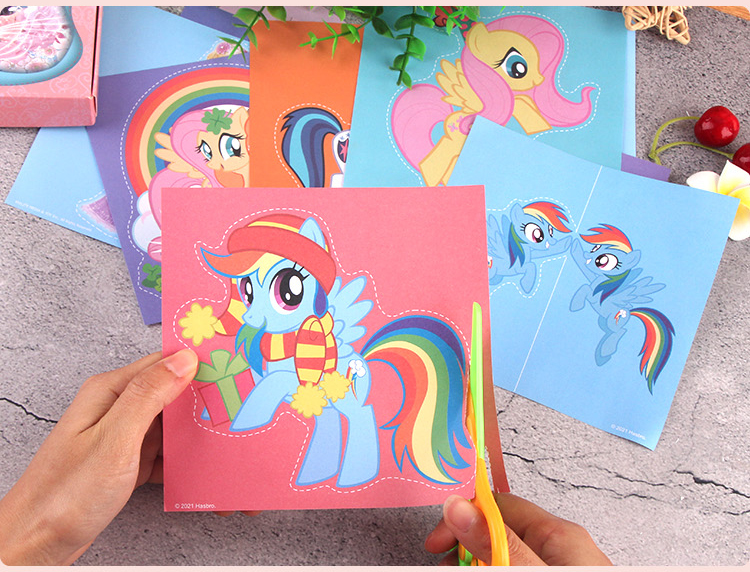 趣味剪纸【小马宝莉】内含一把儿童剪刀【图片 价格 品牌 报价】-京东