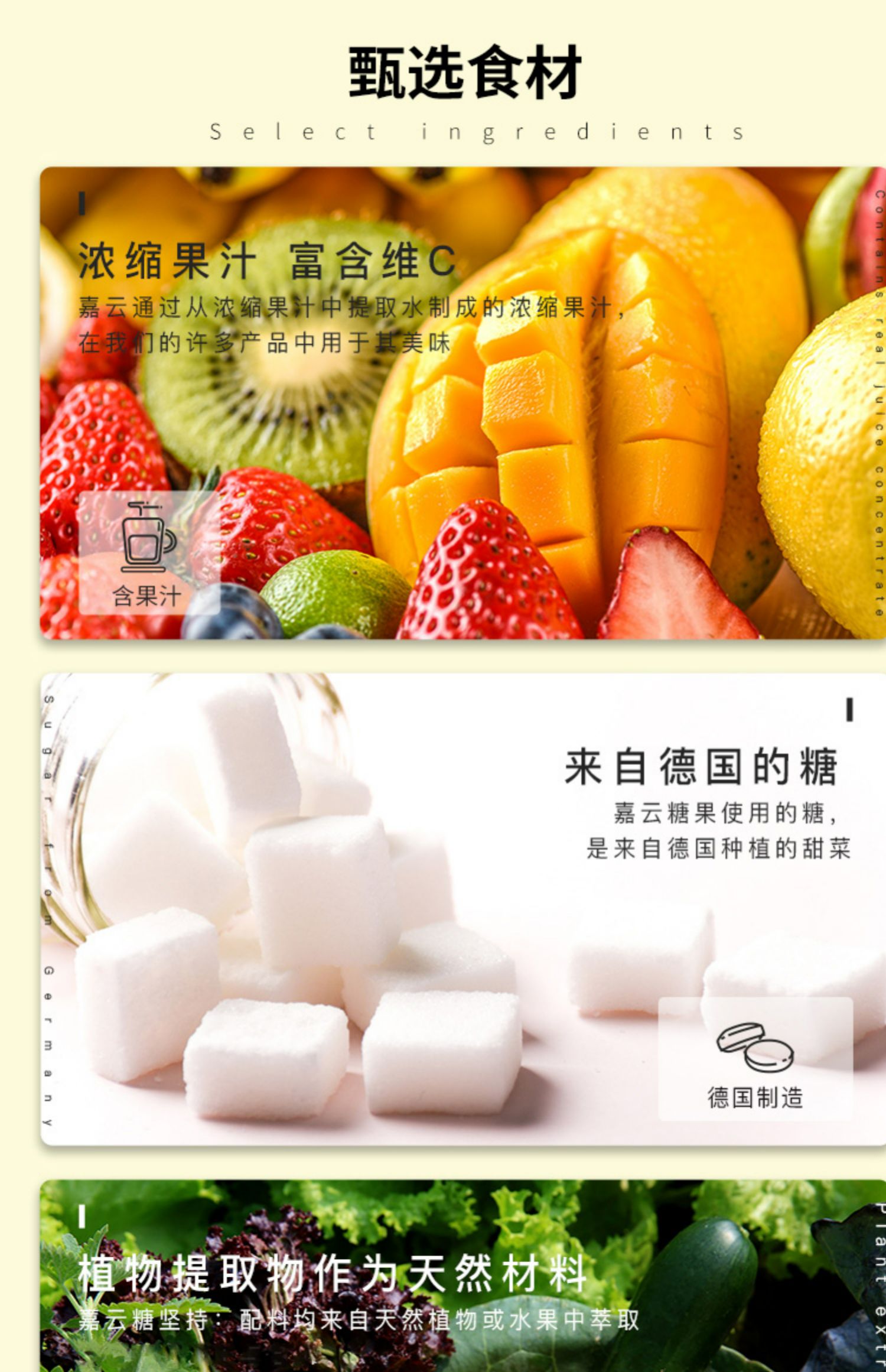 进口嘉云水果糖多种口味硬糖糖果铁盒装网红零食高颜值 四季水果味200