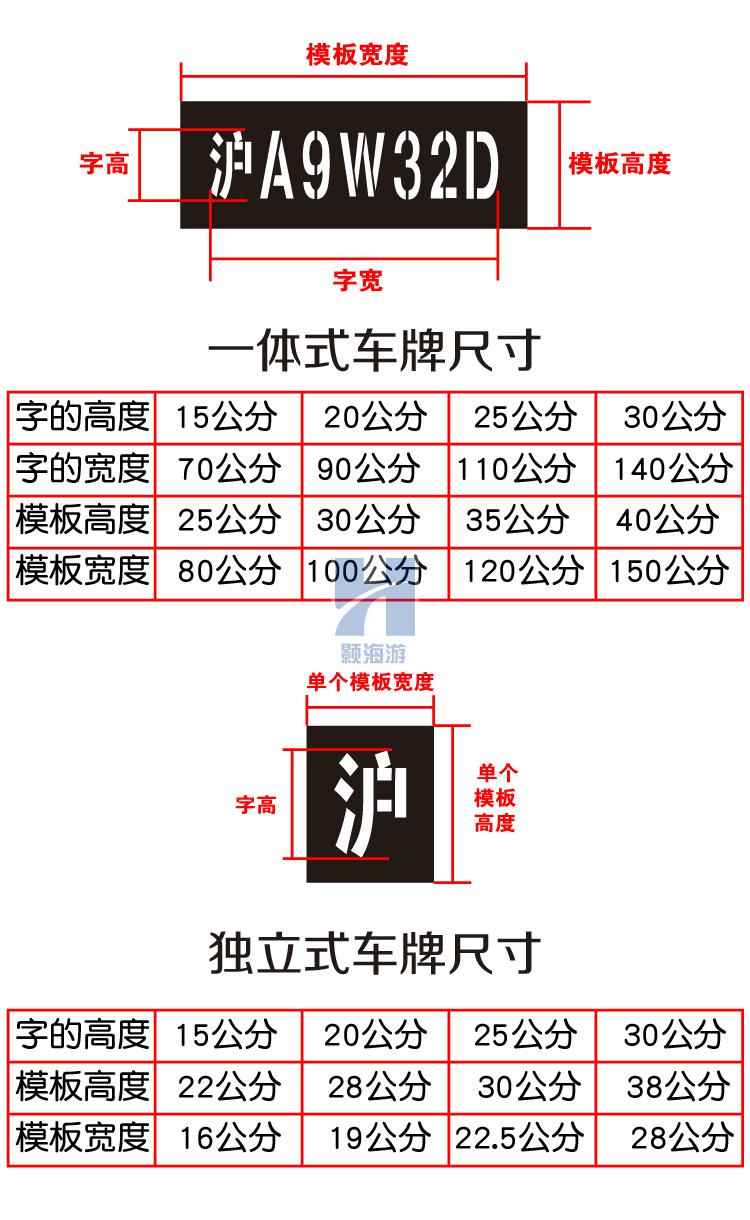 车位车牌号制作样本图片