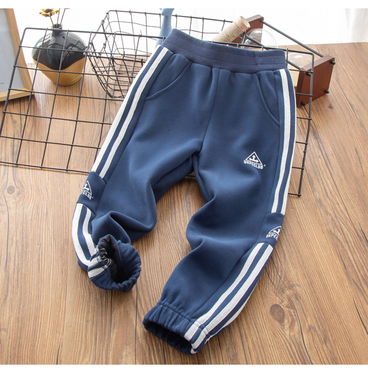 高档品质洋气儿童运动裤中大童卫裤男孩休闲长裤2022春装新款童装男童