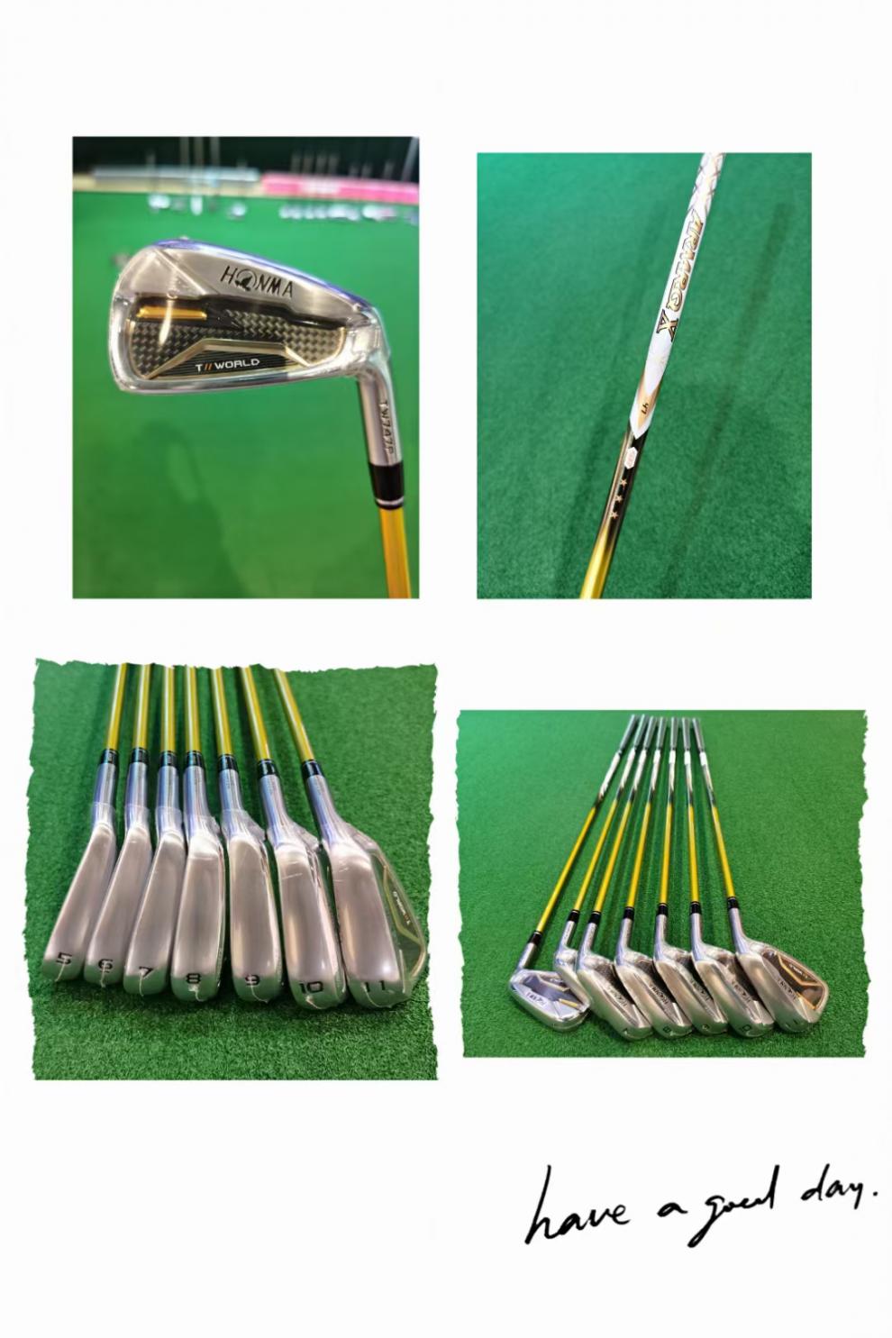 honma高尔夫球杆tw747p男士铁杆组钢杆身golf套红马本间日本正品碳素s