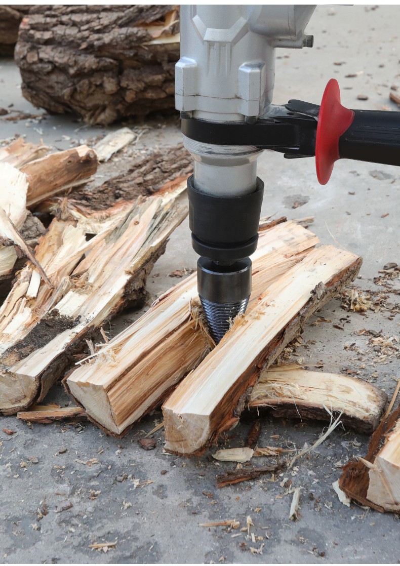 郝鹤纳 劈柴神器 重型 劈柴钻头家用小型电钻劈材 家用劈材神器破柴机