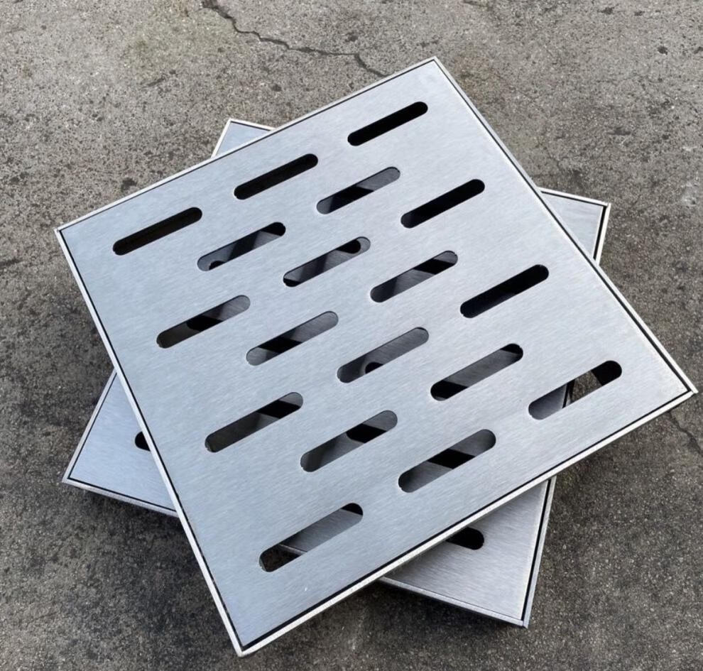 不锈钢井盖150200300不锈钢小型庭院雨水篦子井盖格栅排沟盖板电力