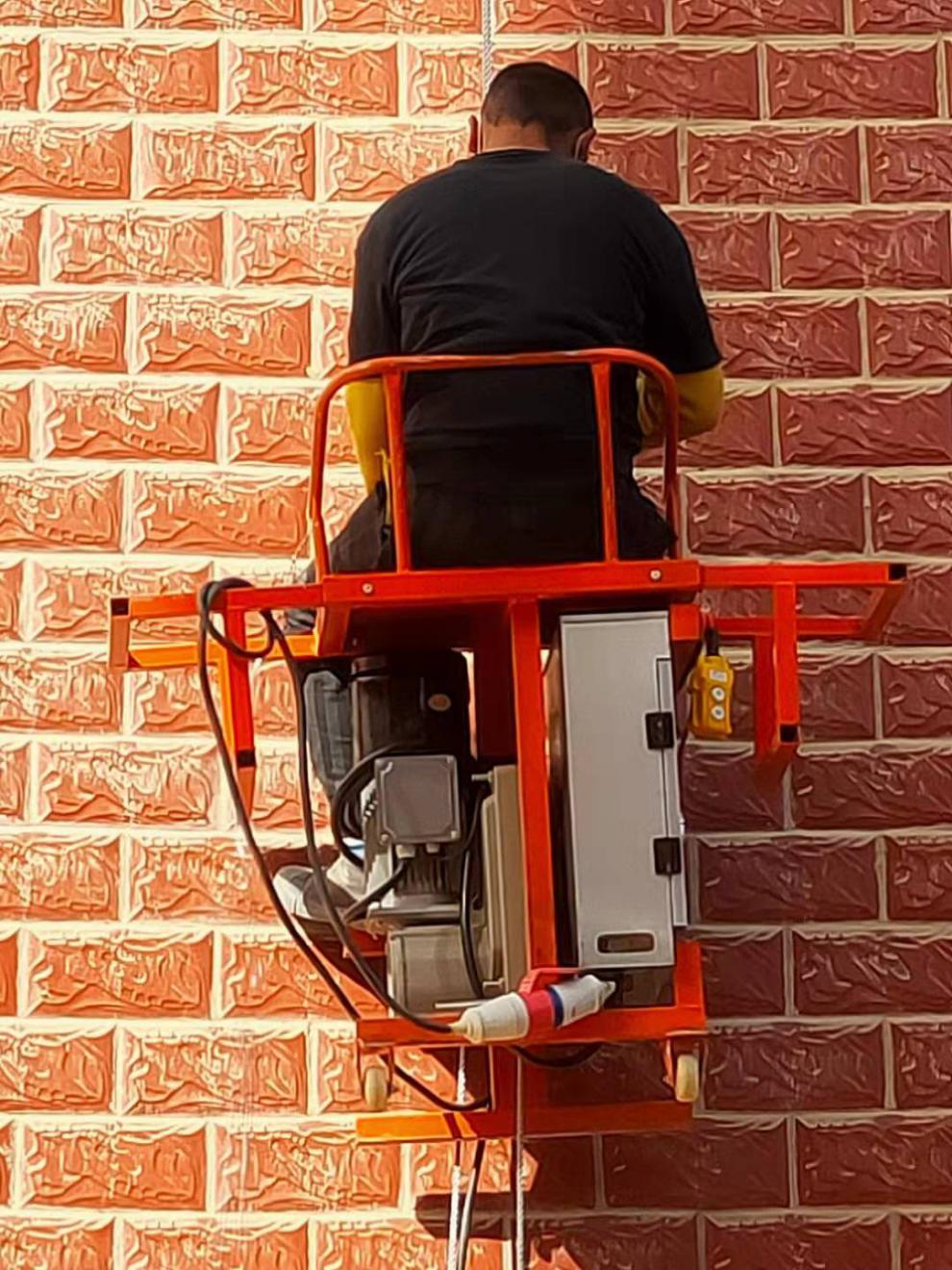 定制220v电动吊板吊篮迷你小单人蜘蛛人高空作业外墙粉刷燃气水管安装