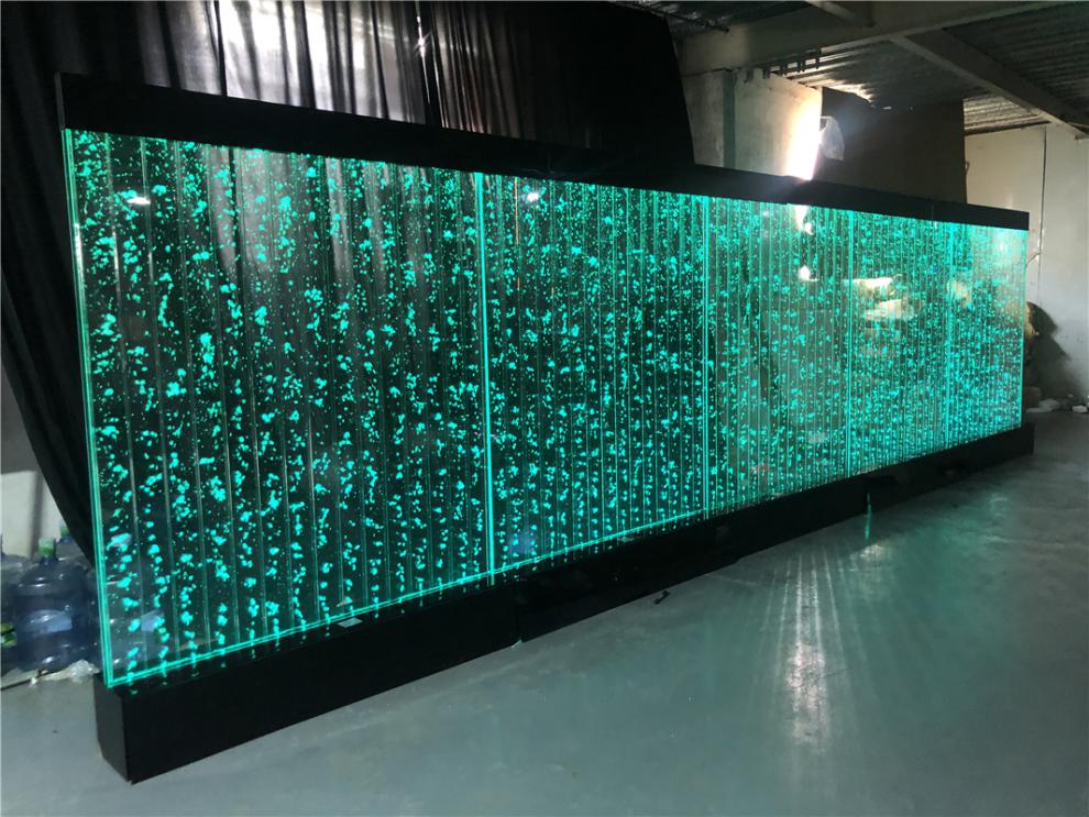 好物推荐水幕墙隔断水幕墙流水墙气泡水舞大型亚克力屏风隔断玄关鱼缸