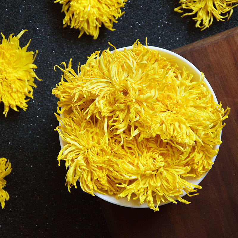 金丝皇菊一朵一杯修水菊花茶花茶散装罐装黄金菊花茶 皇菊4罐约200朵