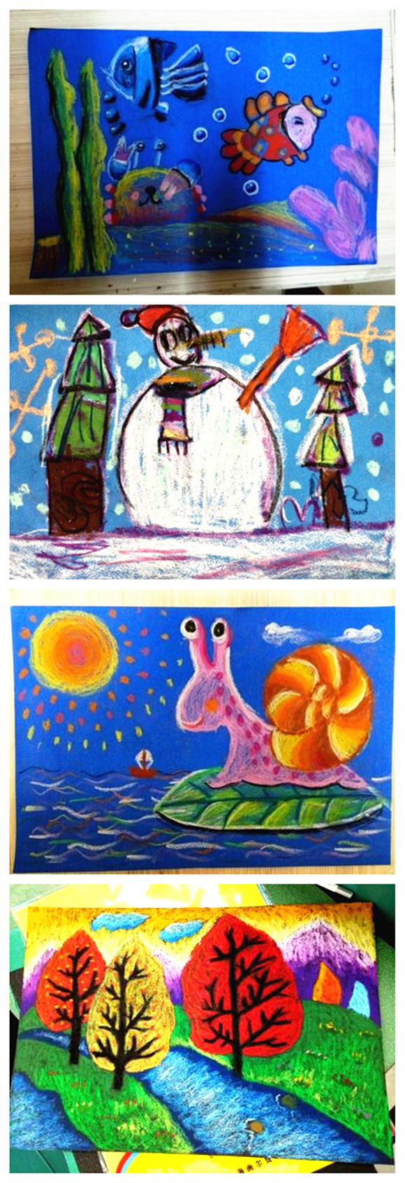 仓梵8k4开16k彩砂纸彩色砂画纸儿童创意美术涂鸦油画棒蜡笔绘画纸4k彩