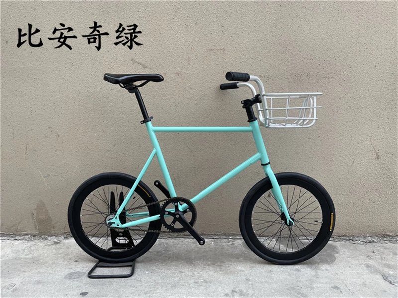 【京品优选】固齿自行车20寸死飞倒骑倒刹小轮男女学生复古场地车动作