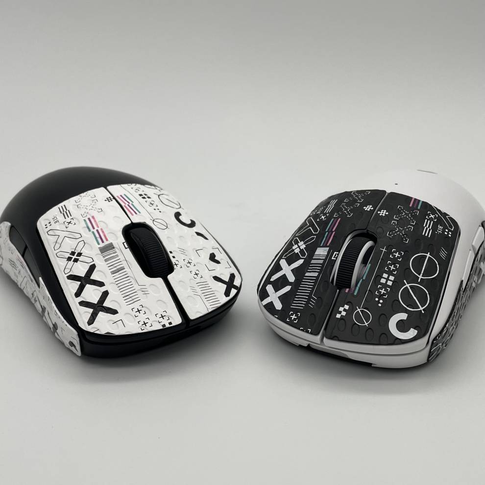 卡梵硕鼠标防滑贴gpw一代二代蜥蜴皮防汗贴狗屁王2贴纸专用gprox藕色