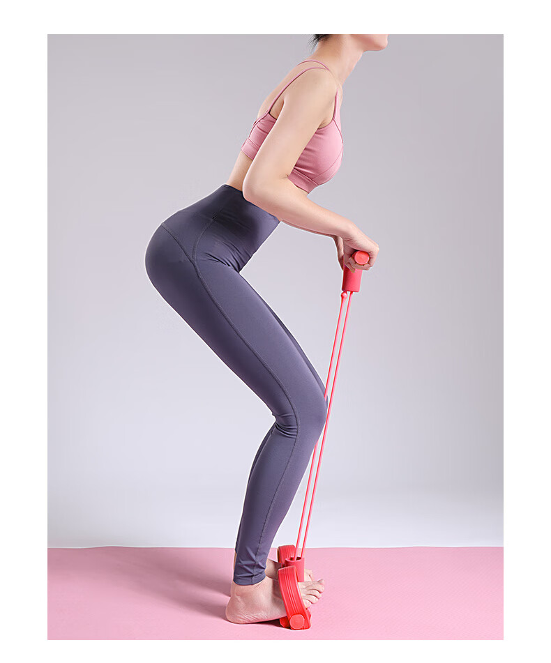 开肩美背拉力器脚登仰卧起坐拉力绳家用瑜伽运动健身器材男女y1s3pz