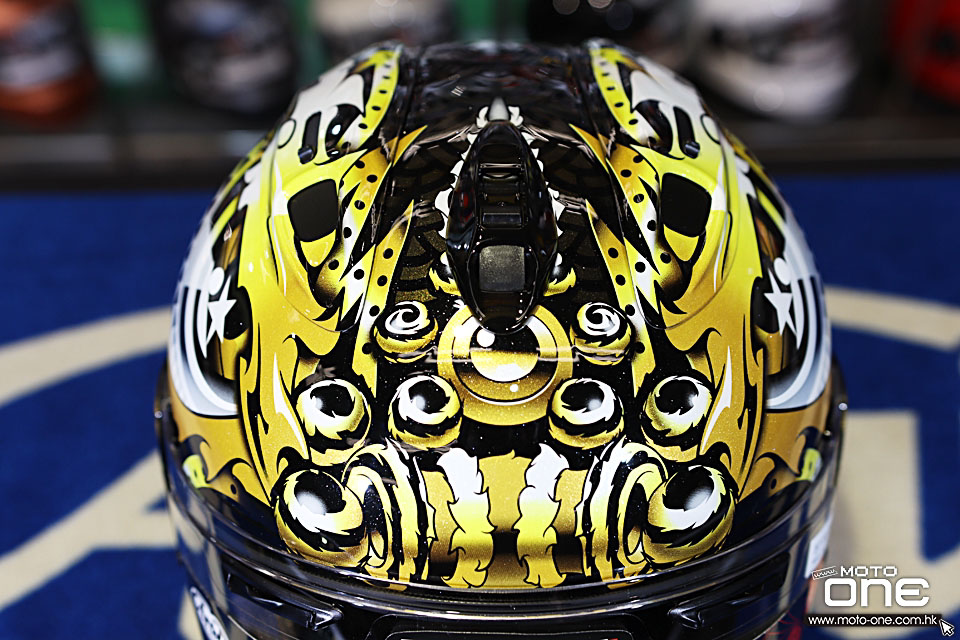 现货/ 日本进口arai摩托车头盔7x 特别合作款黑金醒狮 骑行全盔 rx-7x