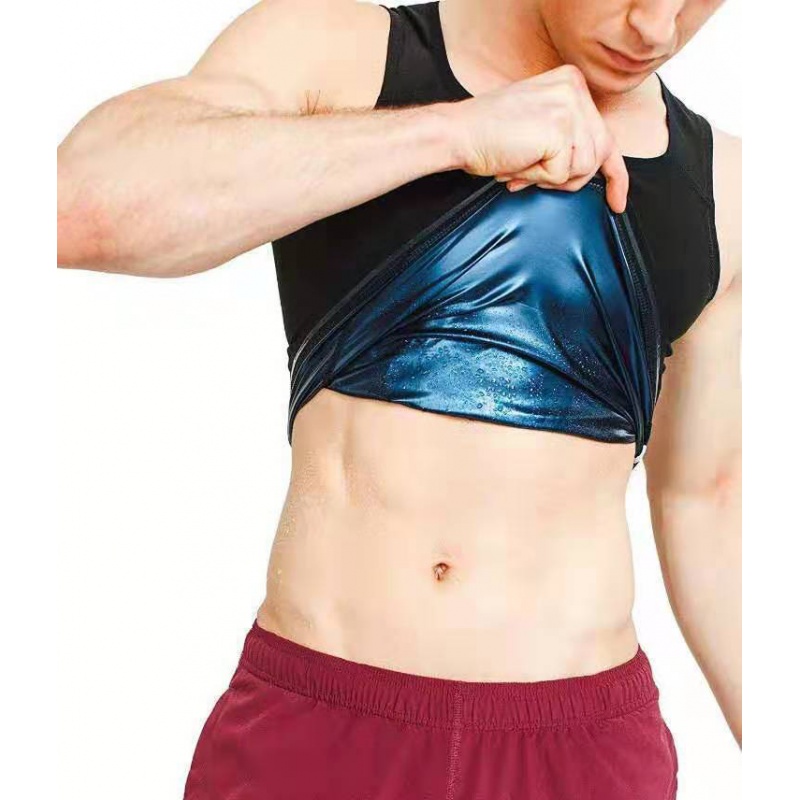 健身出汗亚马逊男女束身衣爆汗服收腹健身暴汗背心跑步运动瑜伽暴汗服