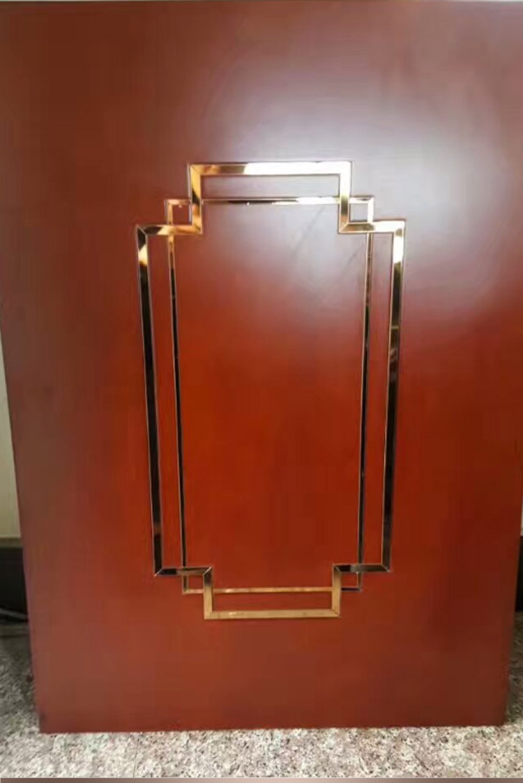 304不锈钢实心t型条 玫瑰金t6t8t10装饰线条拉丝钛金木门框收边条