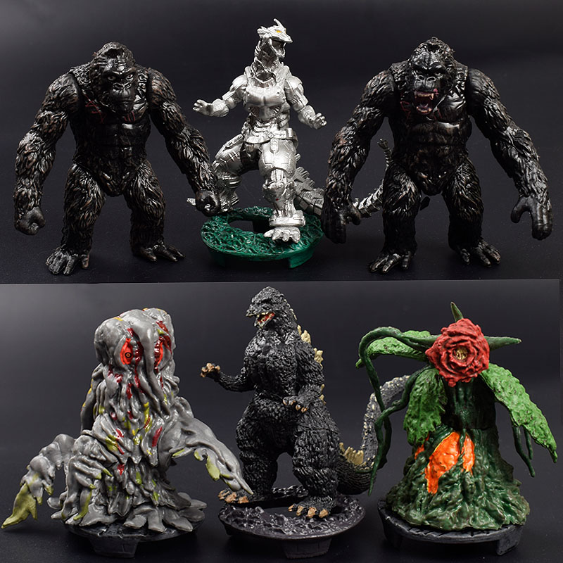 【】金刚大战哥斯拉金刚骷髅岛kingkong大猩猩模型摆件玩偶玩具 机械