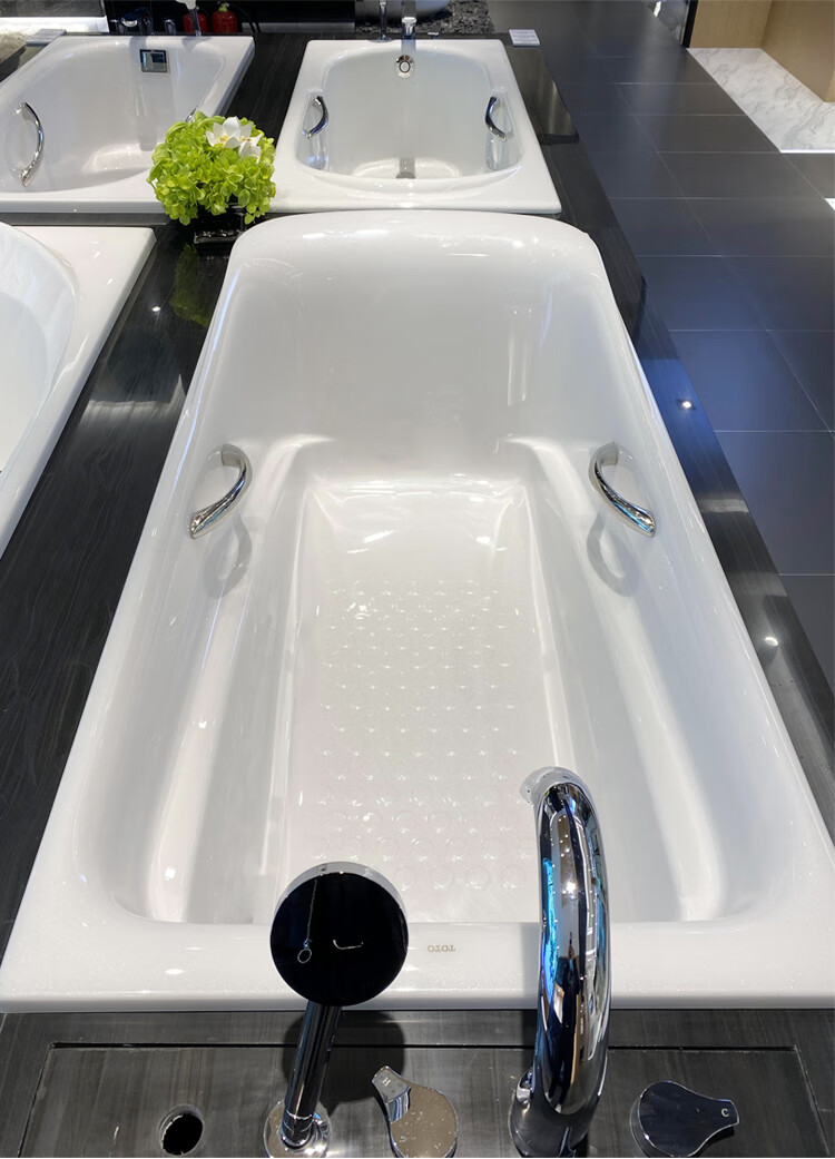 toto嵌入式浴缸ppy1560/1760p/hp家用珠光材质成年人淋 ppy1760hp 带